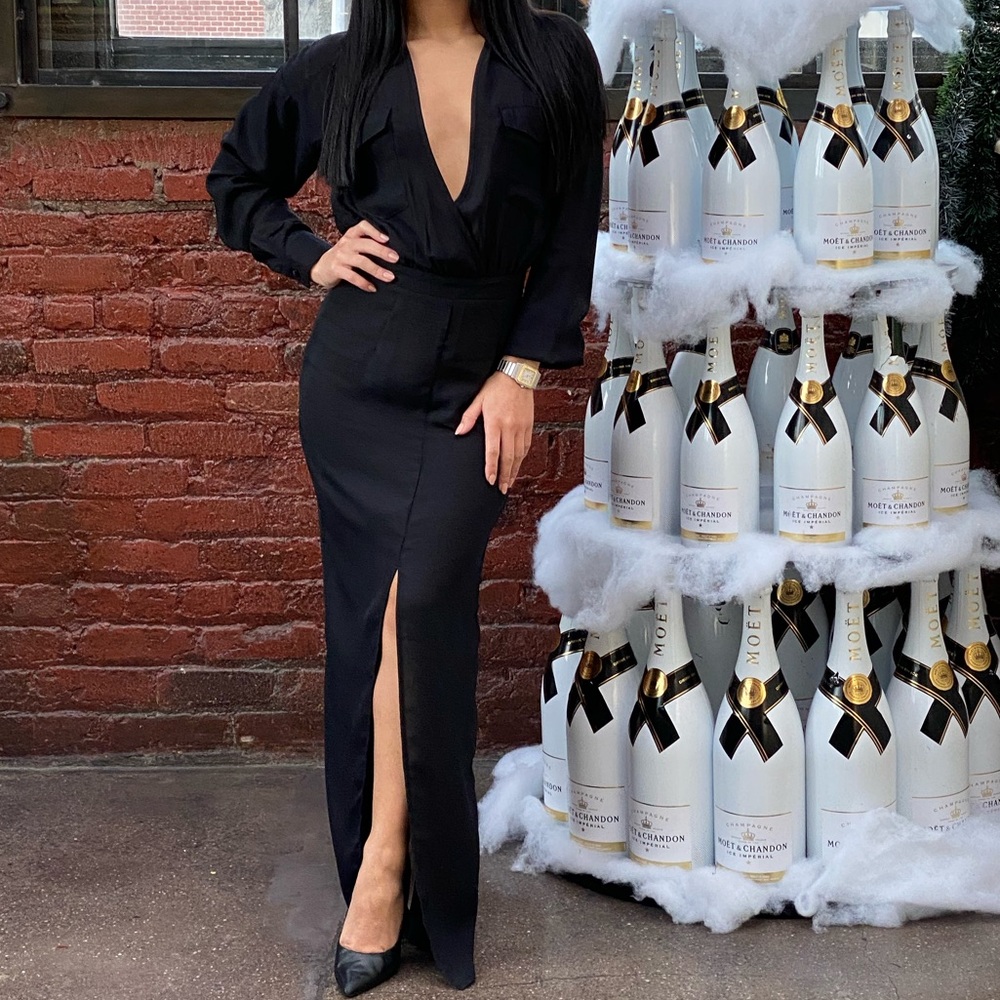 Black long dress